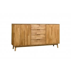 Furniteco Nord 3 Chest Of Drawers (oak, natural parquet oil). Photo 2